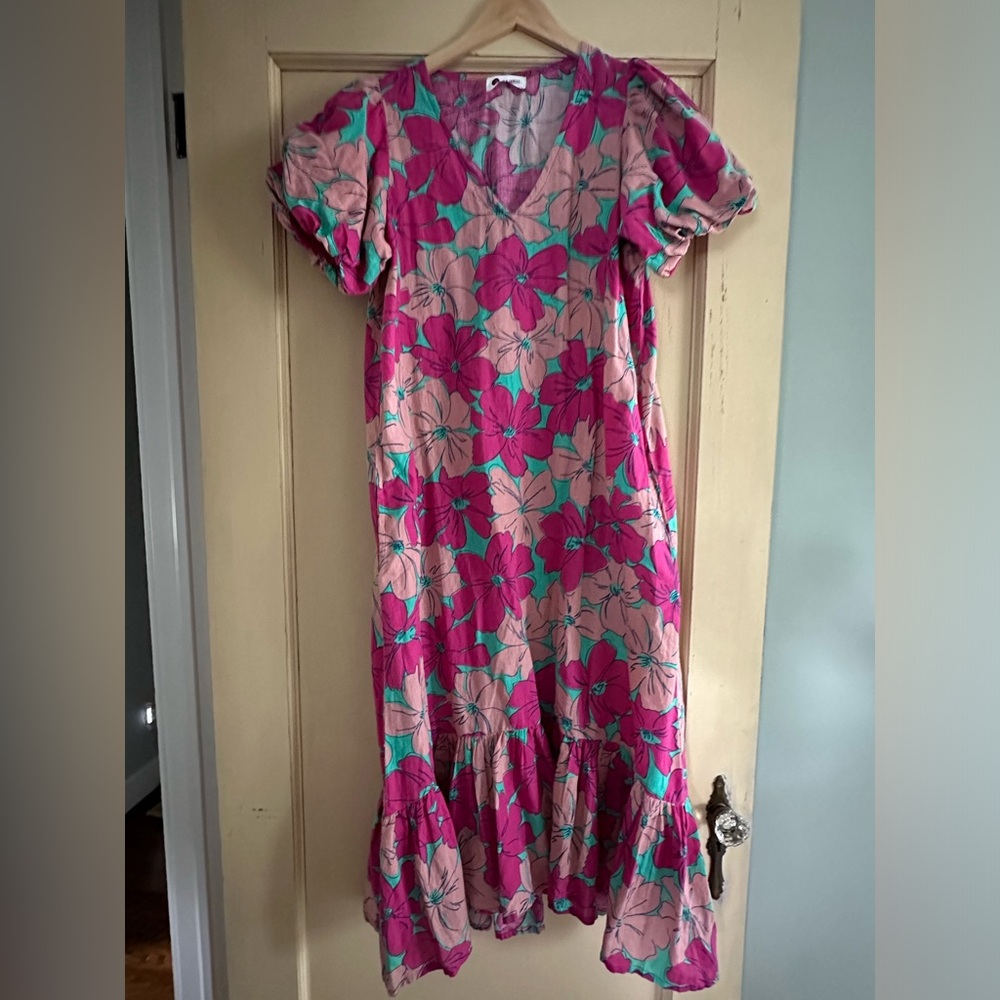 Odells floral midi dress